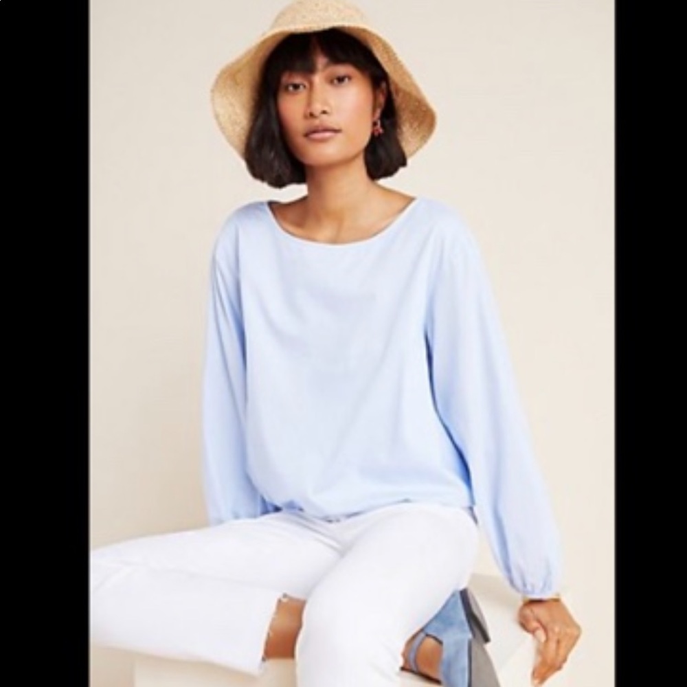NWT Anthropologie Maeve Long Sleeve Blouse